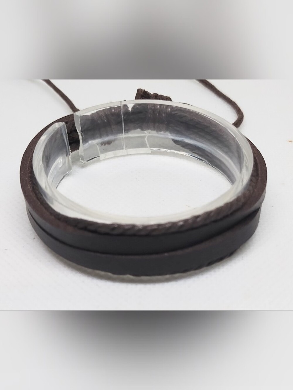 Men's Bracelet Leather Layered Brown New Jewelry G22
